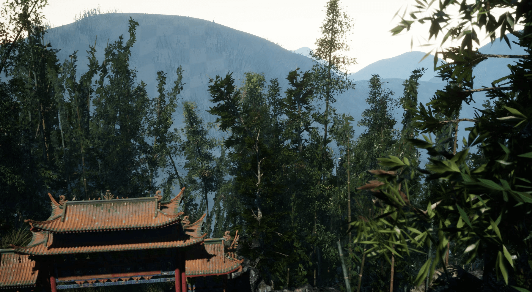 【UE4/5】中国风山门-Oriental ancient pictures,templeArchwayMountain gate