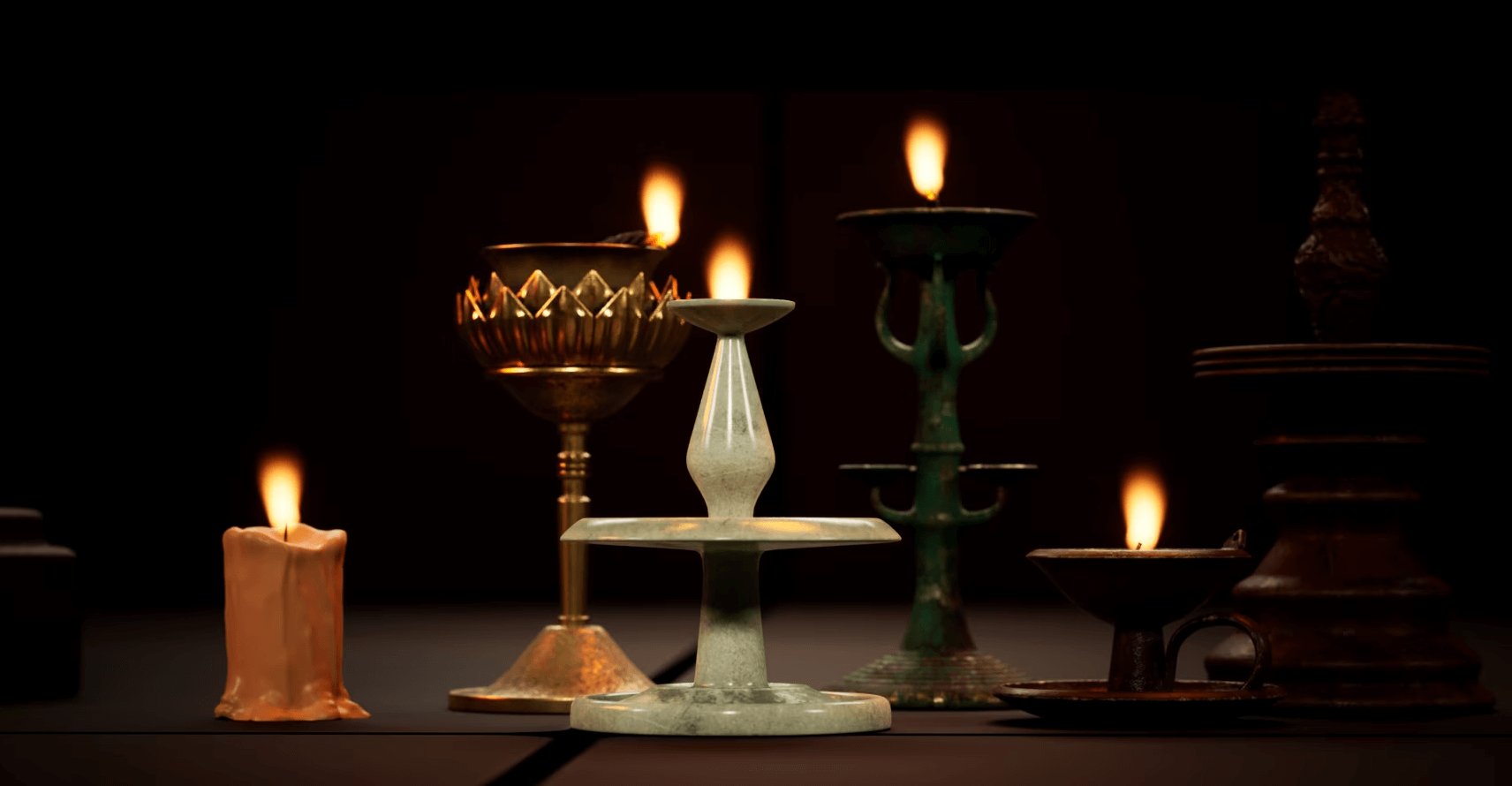【UE5】中国古代灯具 – Ancient Chinese Lamps Props