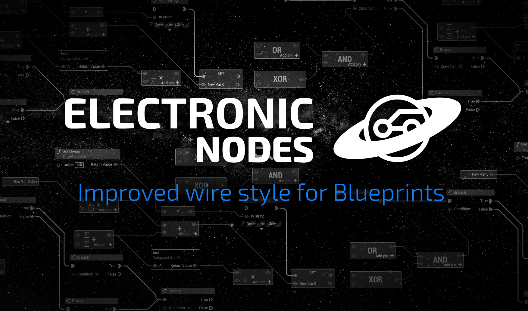 【UE4/5】电路板式蓝图节点布局-Electronic Nodes