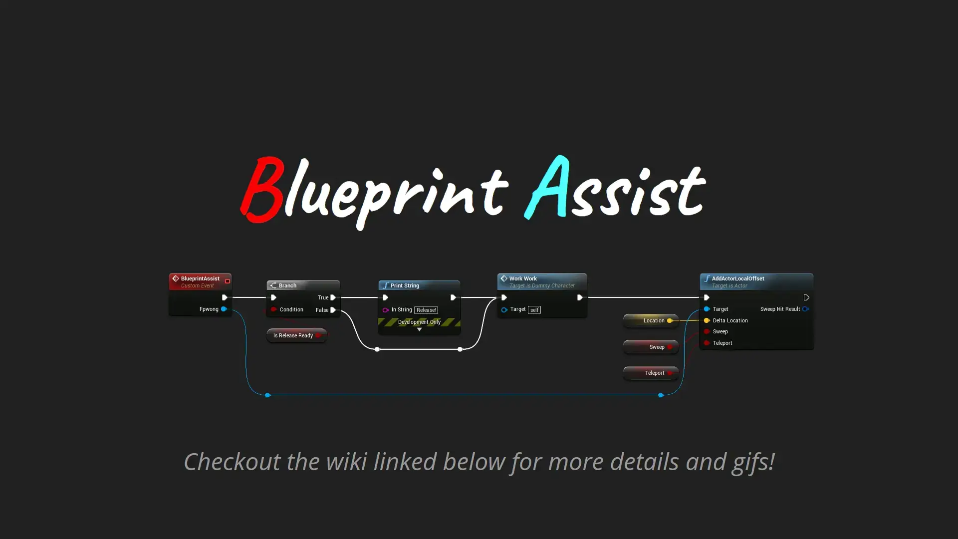 【UE4/5】蓝图助手-Blueprint Assist