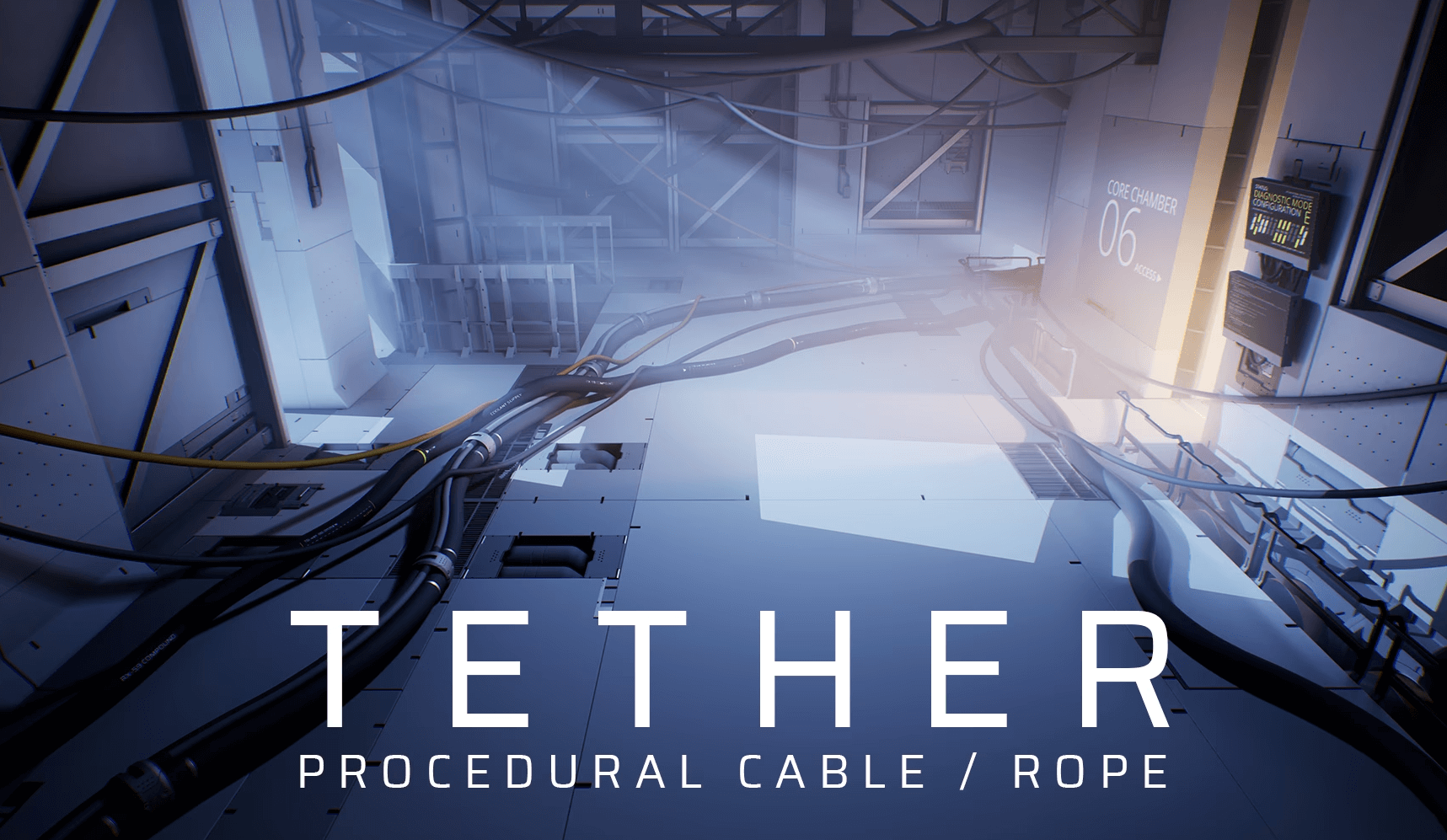 【UE4/5】程序电缆绳索 – Tether – Procedural Cable  Rope