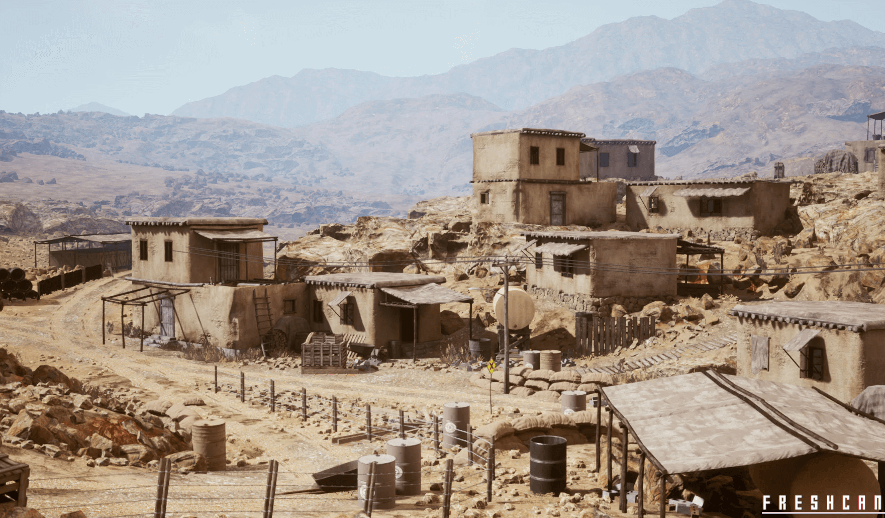 【UE4/5】战争沙漠城镇 – Battlefield Kit – Desert Environment