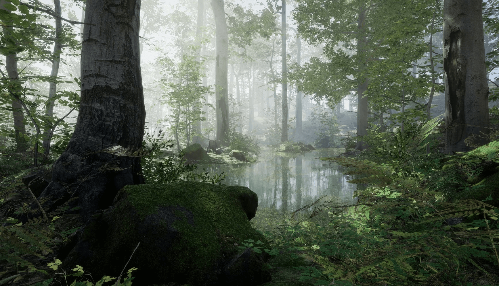 【UE4/5】溪流树木-Forest – Environment Set