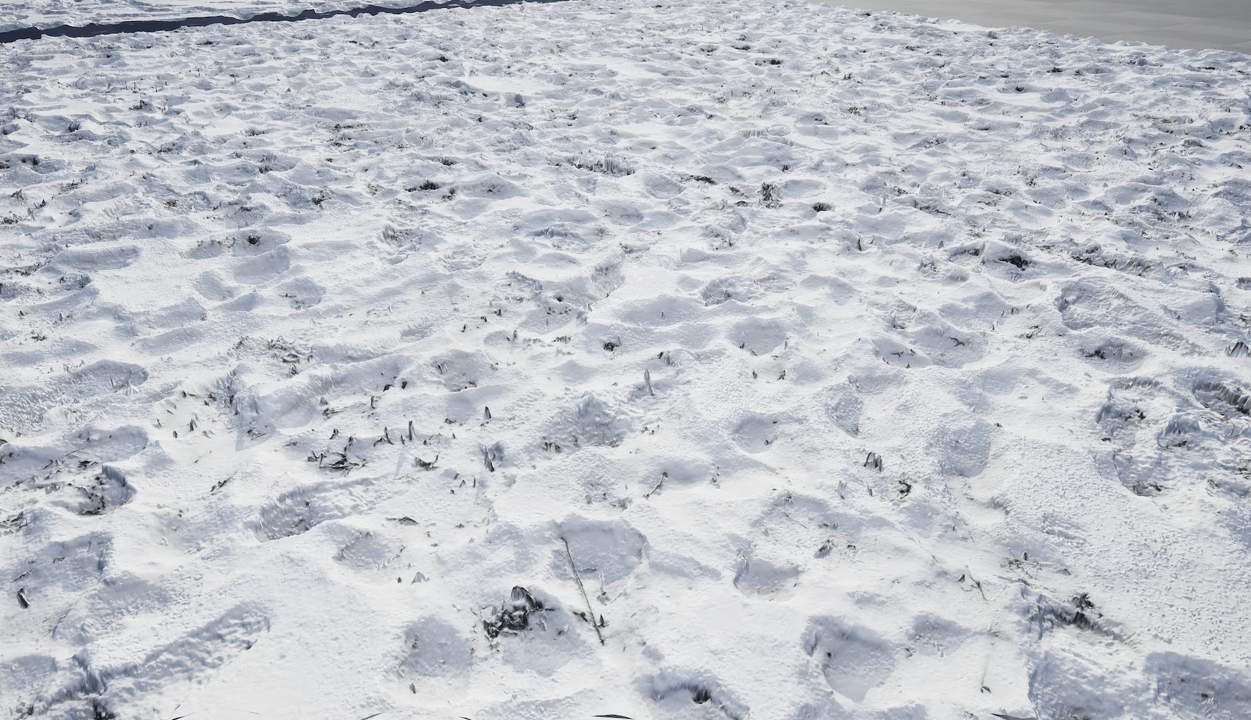 【UE5】雪地材质 – Snow area materials. part 01