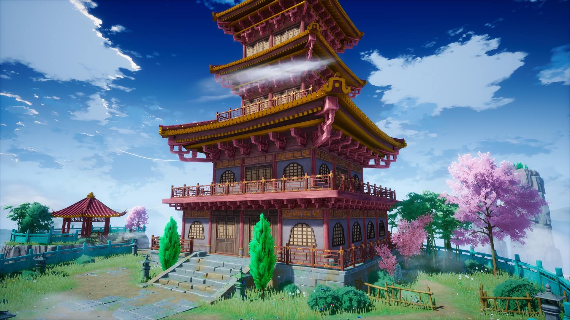 【UE4/5】风格化东方幻想环境 – Cartoon Stylized Oriental Fantasy Environment