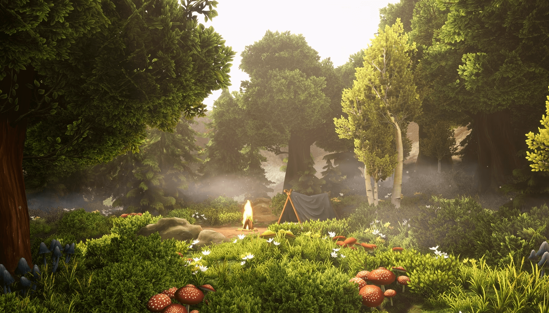 【UE4/5】唯美梦幻森林环境-Fantasy Forest Environment