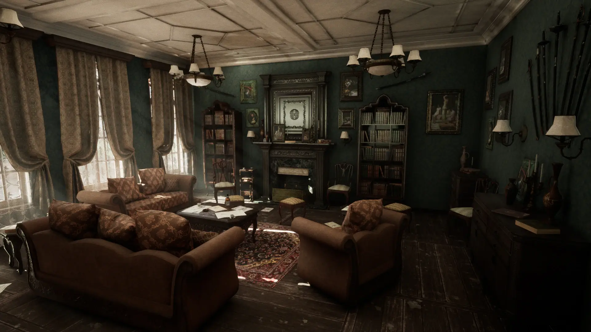【UE4/5】维多利亚式家具-客厅 – Victorian Furniture – Living Room