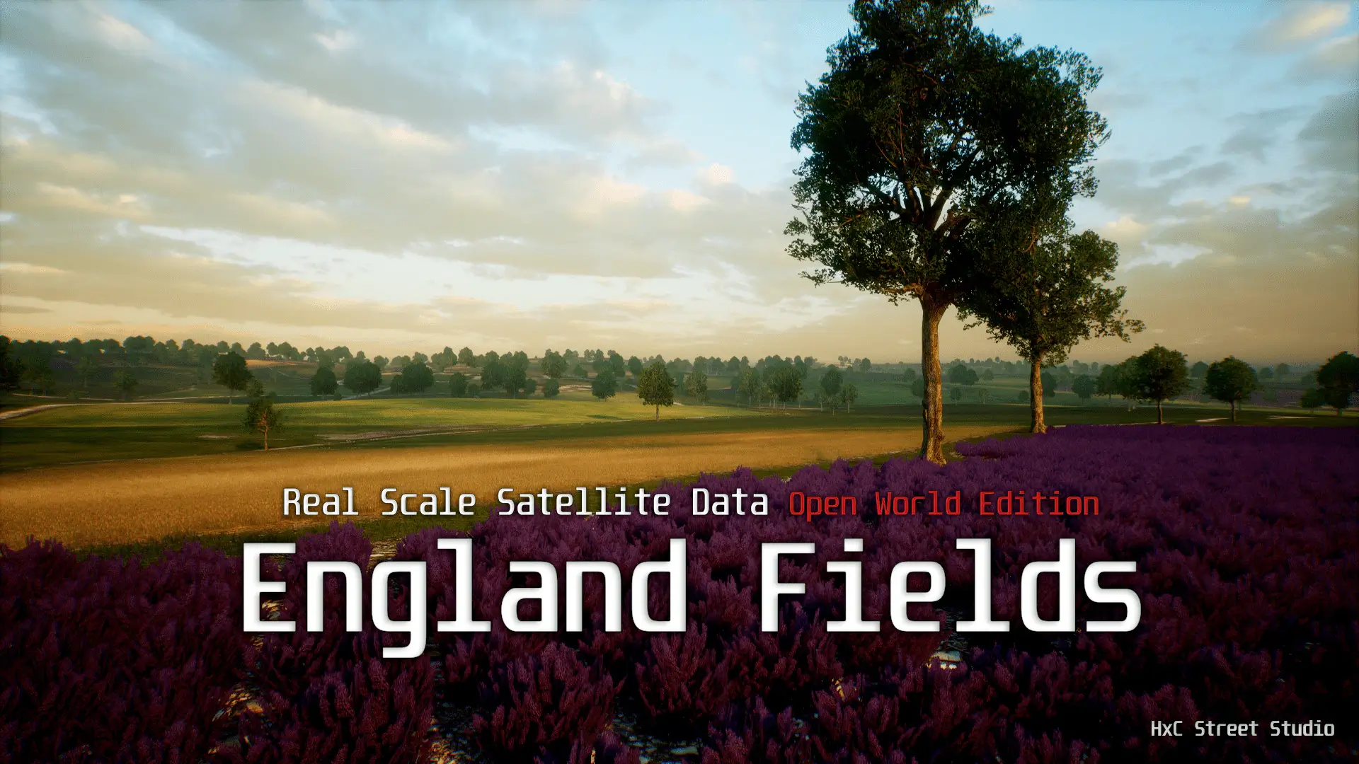 【UE4/5】英格兰田野 – Landscape England Fields – Real Scale Satellite Data