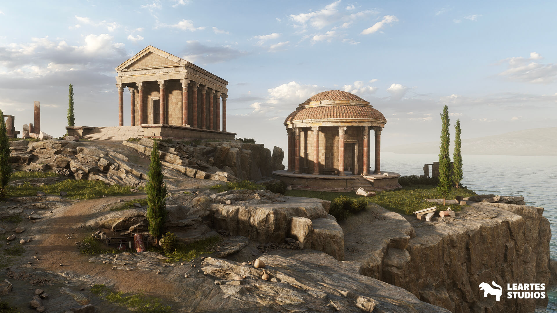 【UE4/5】罗马神庙遗址 – Roman Temple Ruins