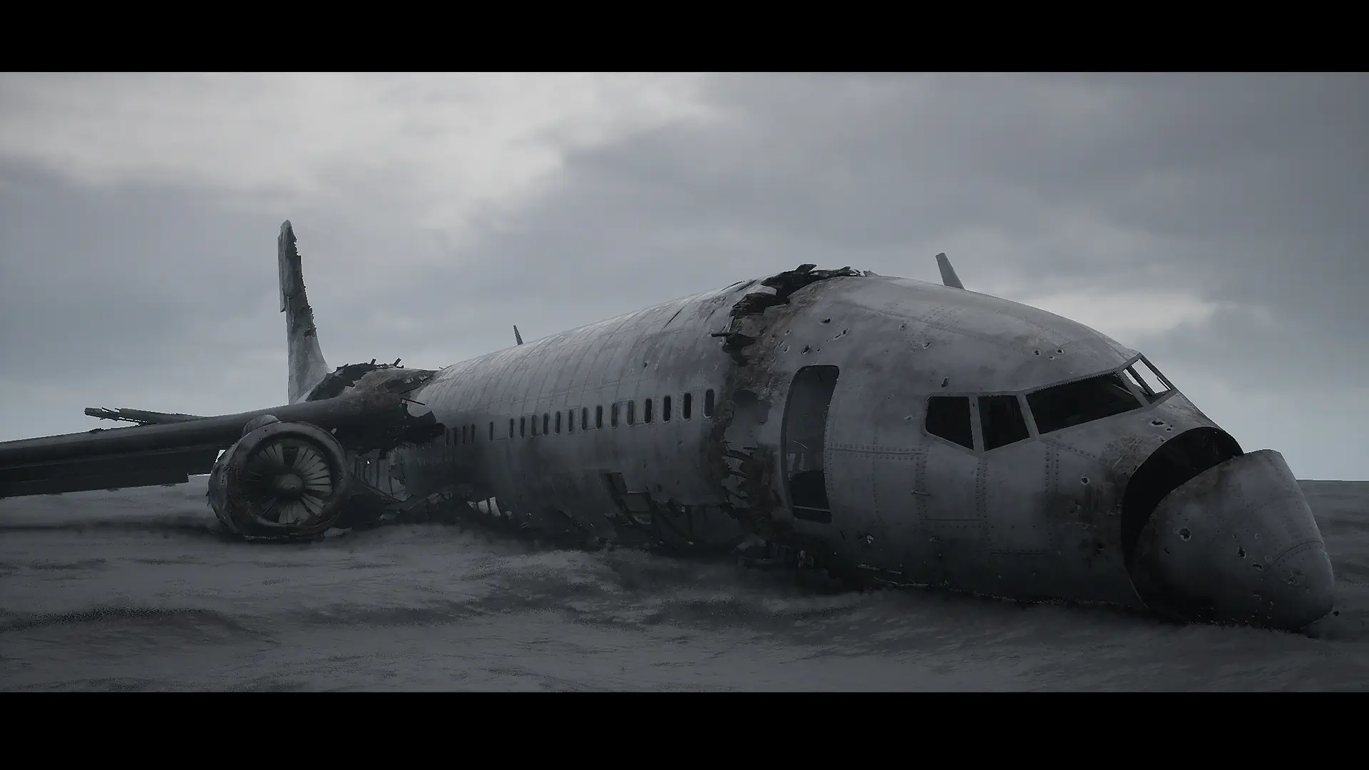 【UE4/5】坠毁客机-Crashed Airliner