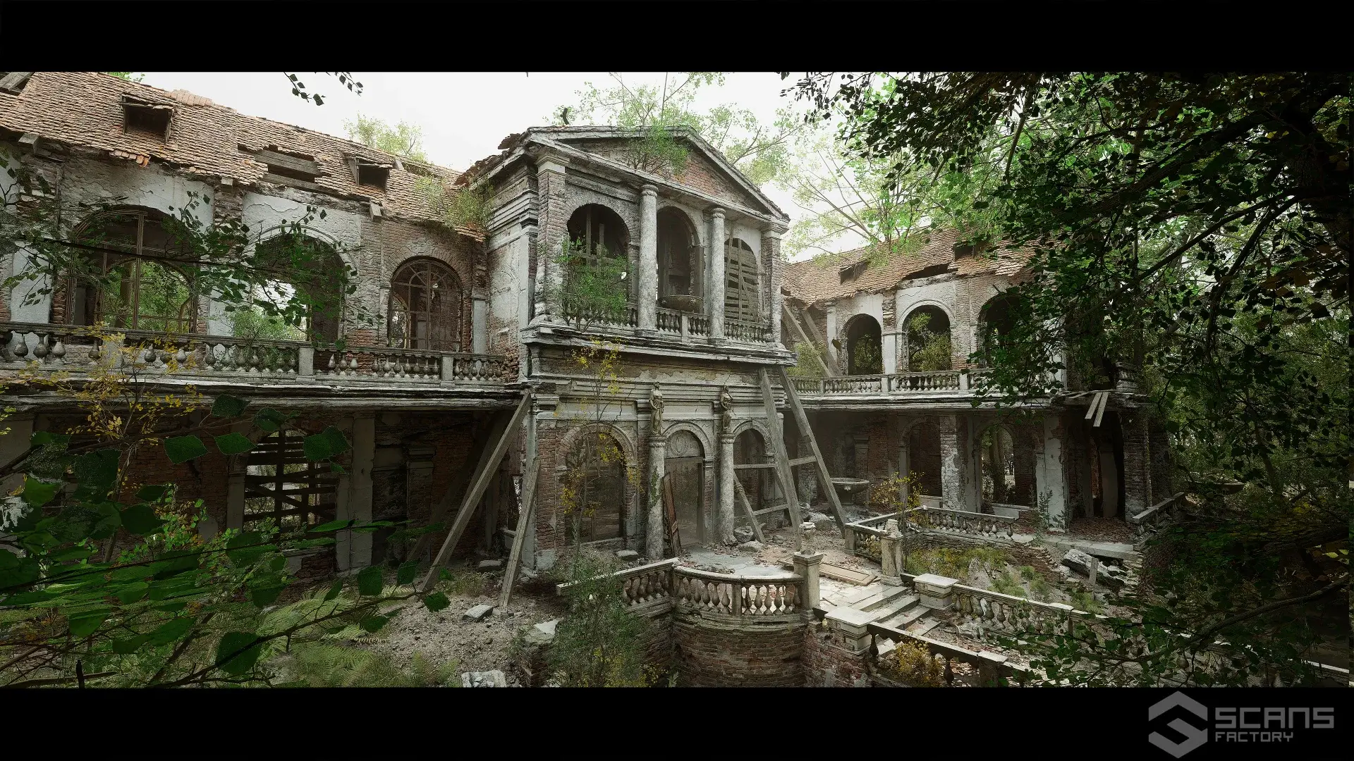 【UE5】[扫描] 废弃庄园 – 黑暗森林中的废墟_SCANS_AbandonedManor_RuinsInTheDarkWood